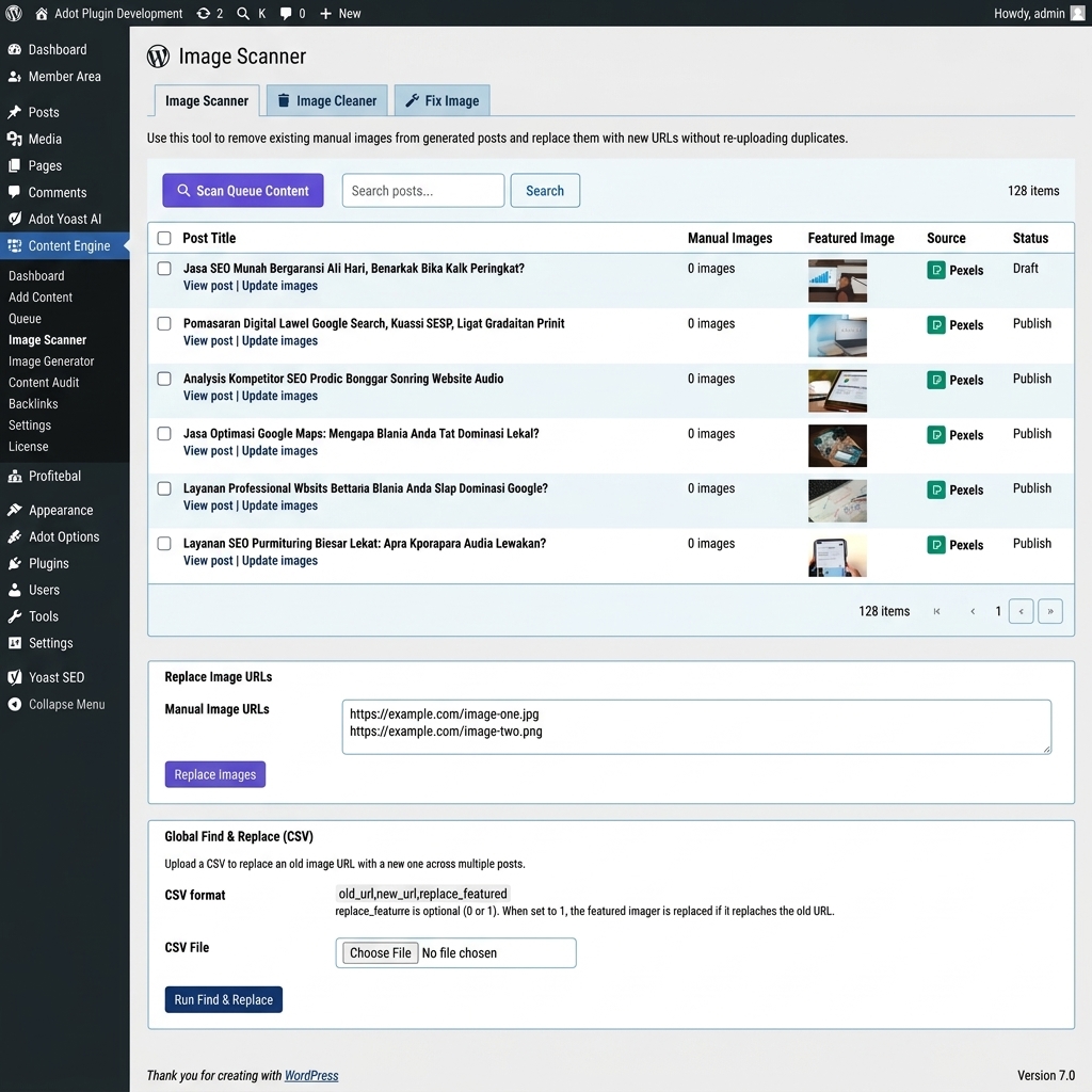Gambar otomatis - Adot Content Engine